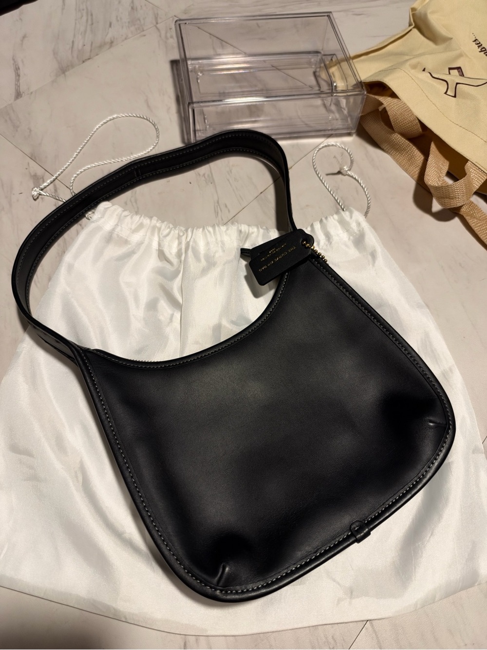 Coach Black Curve Zip Shoulder Bag